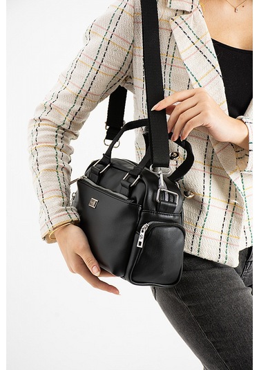 Elit 25ksnm1422c Kadın Omuz Çantası Siyah Siyah