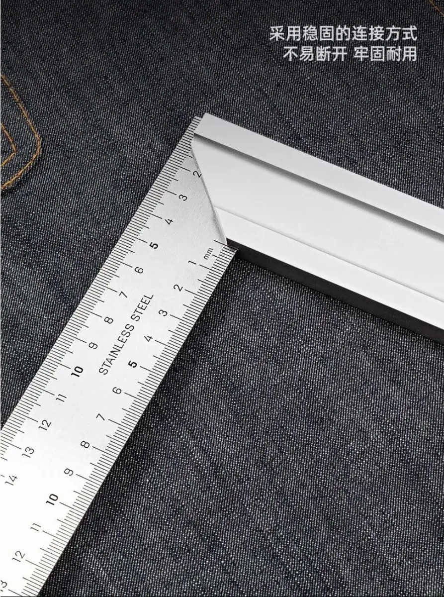 Delitools 350mm Ahşap Ve Marangozluk İçin Gravürlü Yapı Goni Gönye 139873478