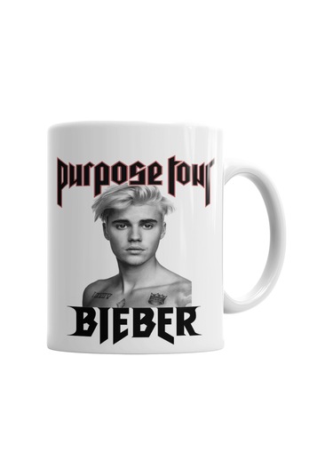 Justin Bieber Purpose Tour Kupa Bardak Porselen Karışık
