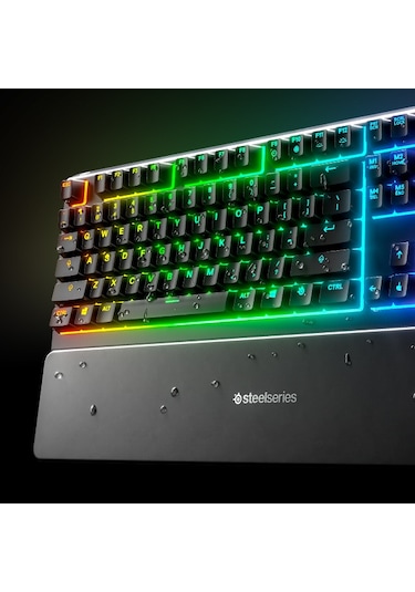 Steelseries Apex 3 USB Kablolu IP32 Suya Dayanıklı RGB Oyuncu Q Klavye