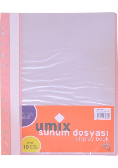 Umix Delikli Sunum Dosyası Toz Pembe 10lu