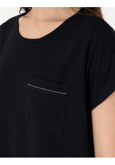 Pierre Cardin Kadın Siyah Tişört 50301440-vr046 SIYAH