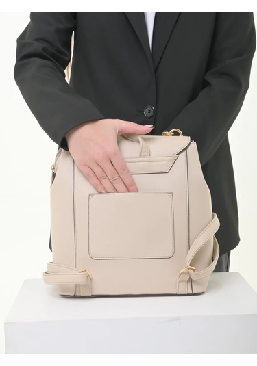 Daniele Patrici Şehir A5 Deri Sırt Çantası 210533372 Bej