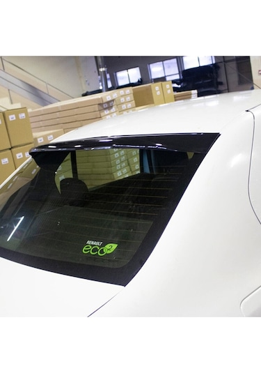 Renault Symbol Arka Cam Üstü Spoyler Rüzgarlık Parlak Siyah 2013+