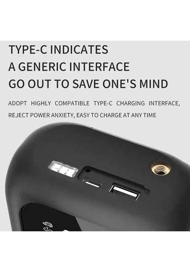 Çok Fonksiyonlu Taşınabilir Araba Elektrikli Kablosuz Lastik Şişirme Kompresör & Hava Pompası Dokunmatik Ekran Düğmesi