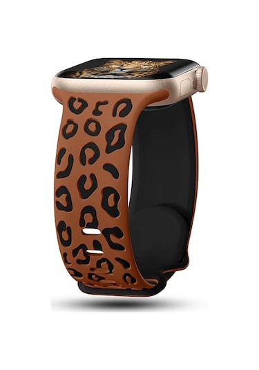 Watch 38mm Nrtk Krd-140 Silikon Kordon Strap Kayış - Siyah-kırmızı