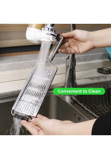 Xindoker Stainless Steel Sebze Dilimleyici Seti - 3/4 Parça Seçenekli - Dilimleme Ve Işleme Fonksiyonu - Renkli Kutuda Gümüş