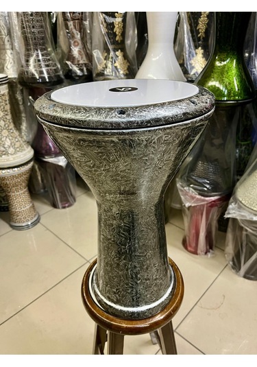 Vatan Gri Kırçıllı Bas Model Darbuka Kod 0332