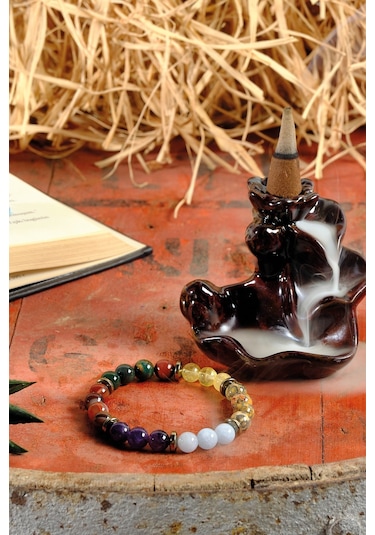 Ssilhoutte Doğaltaş Sertifikalı Koç Burcu Doğal Taş Kadın&erkek Bileklik Sitrin,jasper,ametist,kantaşı,akuamarin,akik Çok Renkli