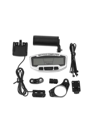 Aubyhe Bisiklet Bilgici: Hız, Mesafe, Zaman, Sicaklık Ve Lcd Işıklı Çok Fonksiyonlu Spor Takip Aleti Siyah