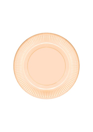 Turuncu Makaron Karton Tabak 23 CM 8'li