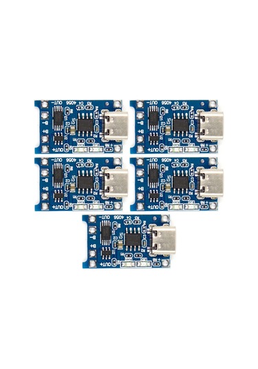 5 Adet Tp4056 Bms Korumalı Şarj Aleti 3,7v Type-c