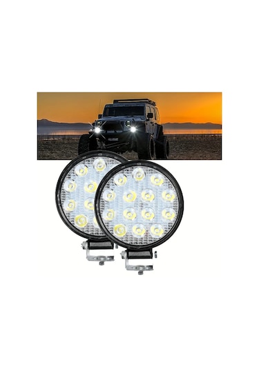 Xuweiwei 42w 4 Adet Led Çalışma Işık Çubuğu 12v Yüksek Parlaklık Neon Kiti Evrensel Uyum Araç Için