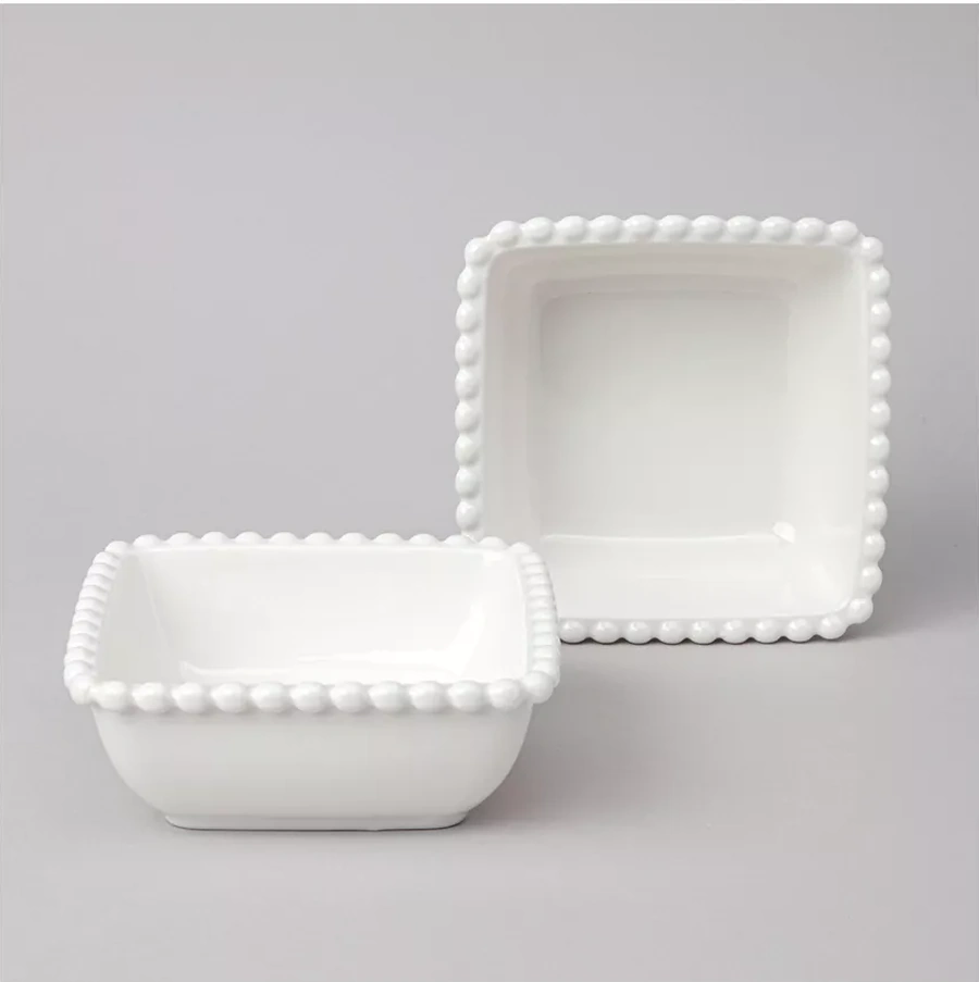 Lefard Pearl 400 Ml Porselen 2'li Salata Kasesi Seti 250621474 Beyaz