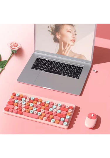 Samdoo 2.4g Kablosuz Oyun Klavyesi Ve Mouse Seti - 86 Tuşlu Ergonomik Tasarım, Windows Uyumlu Diğer