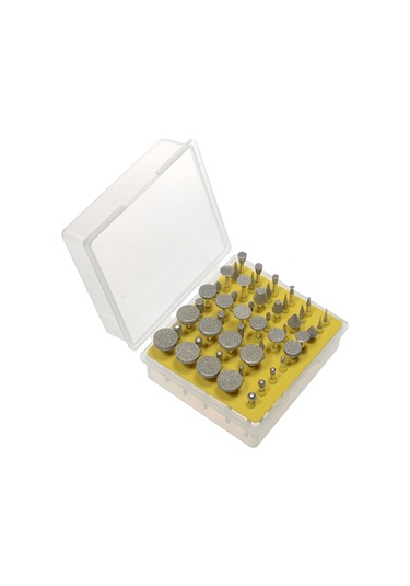 Singree 50 Adet Elmas Kaplı Döner Taşlama Uçları - Metal Kesme Ve Parlatma İçin 3.17mm Şanklı Set