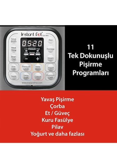 Instant Pot Duo 7 Si 1 Arada 5.7 L Akıllı Buharlı Pişirici