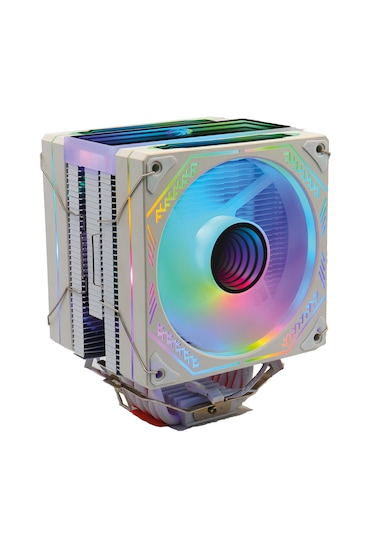 Zoko Ice Pro Wp6 Beyaz Auto Rainbow Fanlı Kule İşlemci Fanı