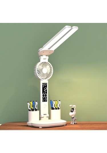 Maoyaya Suntek Fanlı Kalemlikli Masa Lambası Çiftli Merkez Ofis, Güçlü Filtreli Diğer