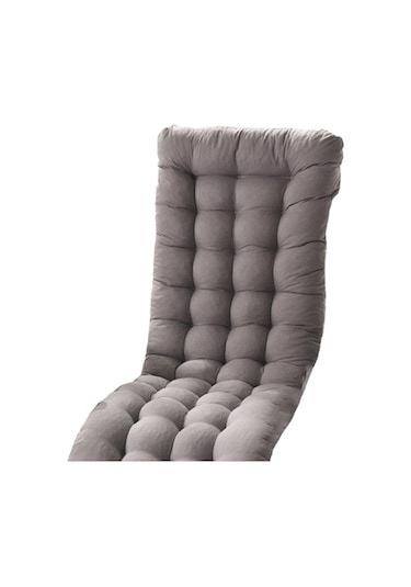 Suntek Rahat Polyester Bahçe Yatar Minderi Kalınlaşmış Mat Gri Bir