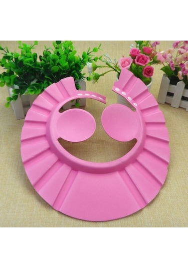 Bebek Banyo Şapkası Siperi Köpük Siperlik Pembe Çok Renkli