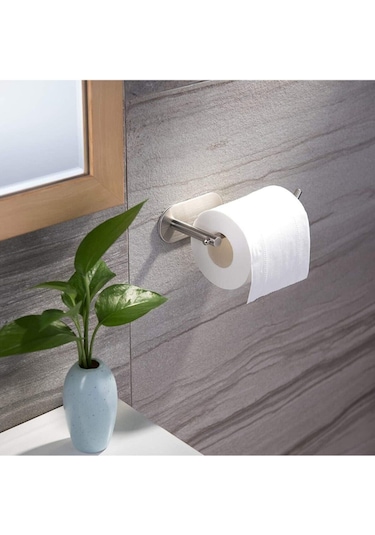 Zift Unique Paslanmaz Çelik Yapışkanlı Tuvalet Kağıtlığı