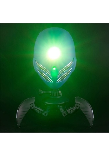 Szypzstore Led Yıldız Projeksiyon Lambası Projektör Etkileşimli Atmosfer Gece Lambası Uzay Adamı Yatak Odası Masaüstü Dekor Çocuk Hediye Mavi S4jxrg Beyaz