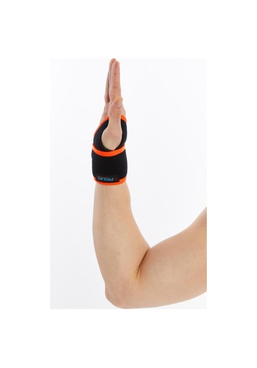 Prolife Ortopedi El Bilek Bandajı El Ve Bilek Ağrısı Bilek Destekleyici Siyah-turuncu