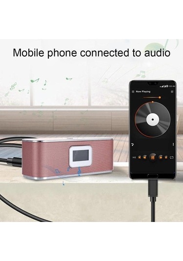 Yingfu Usb Type-c - 3,5mm Aux Ses Kablosu, Kulaklık Jakı Adaptörü, Araba Ve Samsung S7 İçin