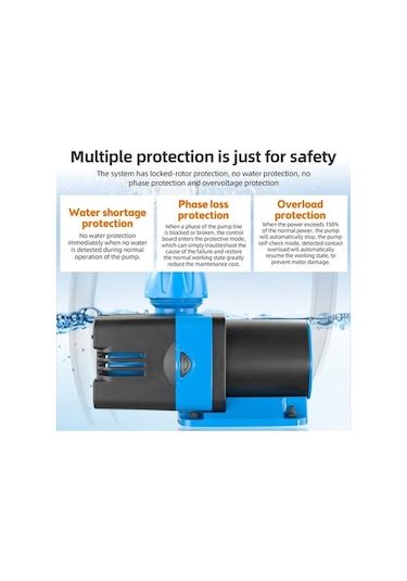 Pazly Sessiz Dc Dalgıç Pompa - 3000-8000l/h Debi, 3-5m Yükseklik, Tatlı/tuzlu Su İçin