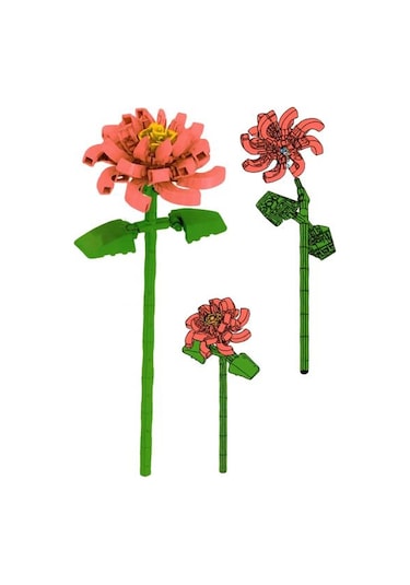 Ctoys Flower Arrangement Mini Blok Camellia - Ctoy-749