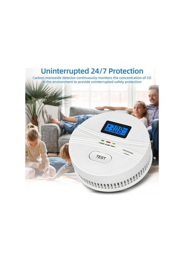 Dancemonkey Duman Ve Karbonmonoksit Dedektörü - 2'li Set, Lcd Ekranlı, Pil İle Çalışan