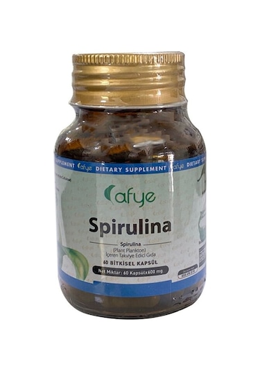 Afye Spirulina Takviye Edici Gıda 60 Kapsül