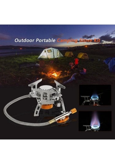 Createtech Ultra Skycity Sırt Seti: Renkli Plakalı Kamp Ocağı, Katlanabilir Hafif Gazlı Çanta Cam 9 & - Od Çok Renkli