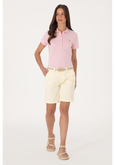 U.s. Polo Assn. Kadın Limon Şort / Bermuda 50299160-vr035 Lımon