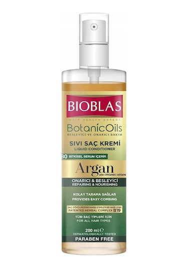 Bioblas Botanic Oil Argan Özlü Sıvı Saç Kremi 200 ML