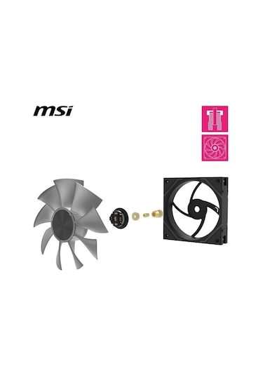 Msı Mpg Ez120 Argb-w Kasa Fanı+kontrol Ünitesi Beyaz 3-lü Paket