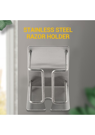 Xiaaokeji Elektrikli Tıraş Makinesi Tutucu Duvara Monte Kendinden Yapışkanlı Paslanmaz Çelik