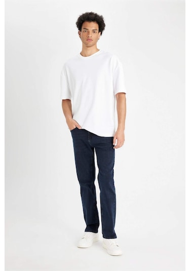 Defacto Sergio Regular Fit Normal Bel Boru Paça Jean Pantolon W7086az25aunm83 İndigo
