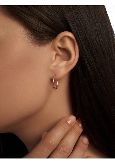 Mıx Jewelry Kongo Halka Küpeler 925 Ayar Gümüş, Çap 15 Mm 448285849 Diğer