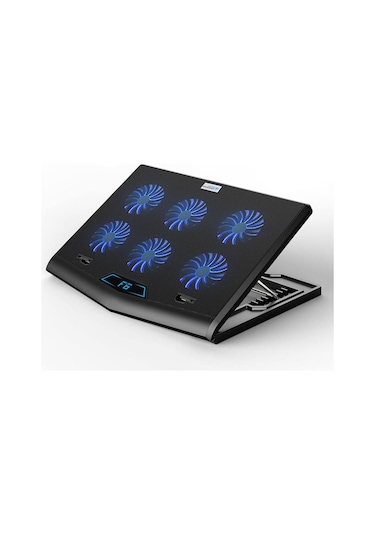 Notebook Laptop Soğutucu Stand Yükseklik Hız Ayarlı 6 Fanlı 2 Usb