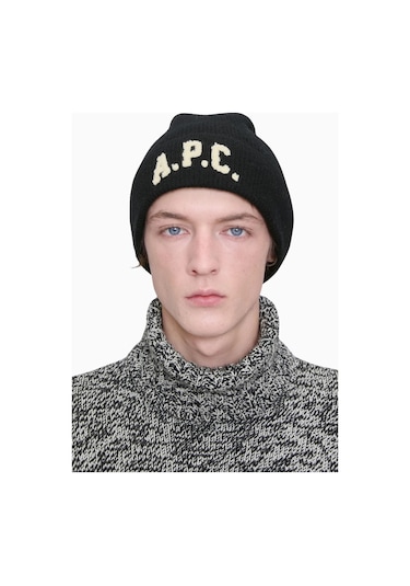 A.p.c Axel Beanie Unisex Yumuşak Ve Sıcak %100 Yün Bere Siyah