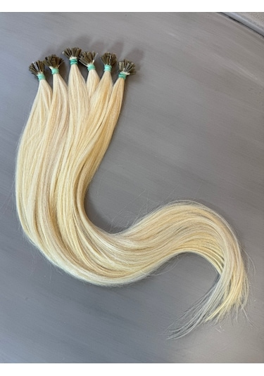 Mikro Kaynak Professional %100 İnsan Saçı Platin 0.6 Gr 80 Cm Platin