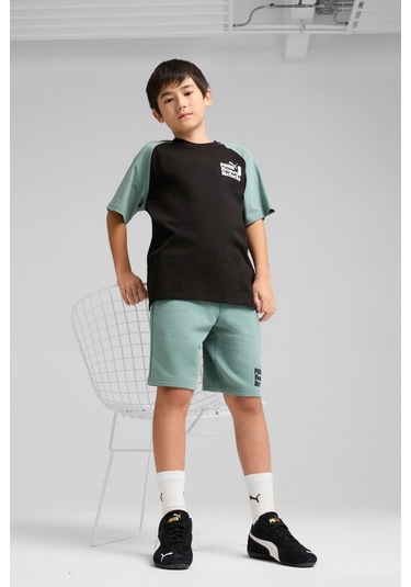 Puma Mıd90s Long Shorts Tr B Yeşil Erkek Çocuk Şort 000000000102230822 Yeşil