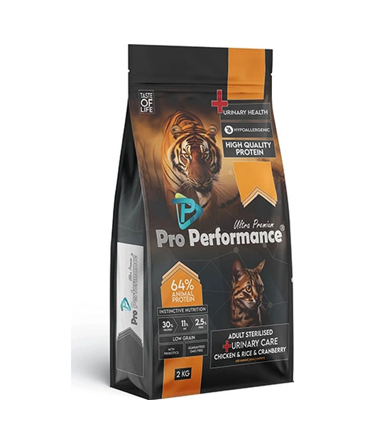 Pro Performance Low Grain Adult Cat Sterilised Chicken 2 Kg. 124-10005.02