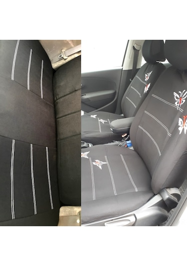 Yifomall Evrensel Kelebek Desenli Döşeme Kılıfı - 4 Parça Set, Kolay Takılır, Kir Ve Aşınmaya Karşı Koruma