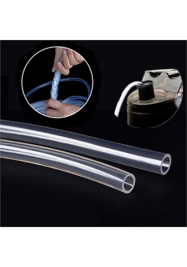 3 Metre Şeffaf Terazi Hortumu İç Çap 8 Mm Termosifon Otomobil Kapı Fitili