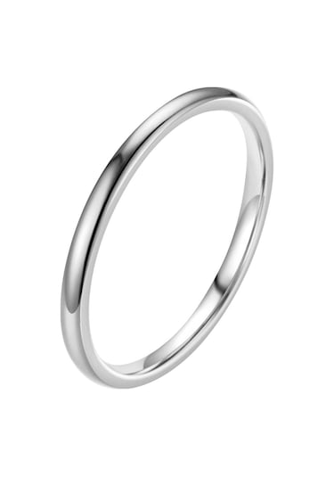 2mm Sterling Yüksek Cilalı Kubbeye Dayanıklı Konforlu Alyans 9 Gümüş