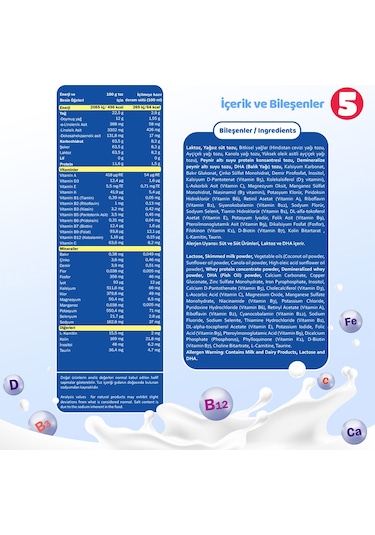 Bebehum 5 Devam Sütü 800 Gr 2 Yaş+