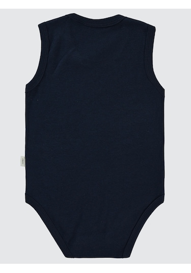 Civil Baby Erkek Bebek Çıtçıtlı Badi 1-36 Ay Lacivert Lacivert